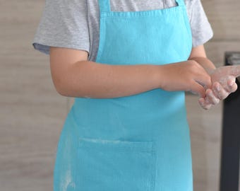 Linen apron for kids /  Unisex apron / Sustainable wear / Kids wear / Arts and crafts apron