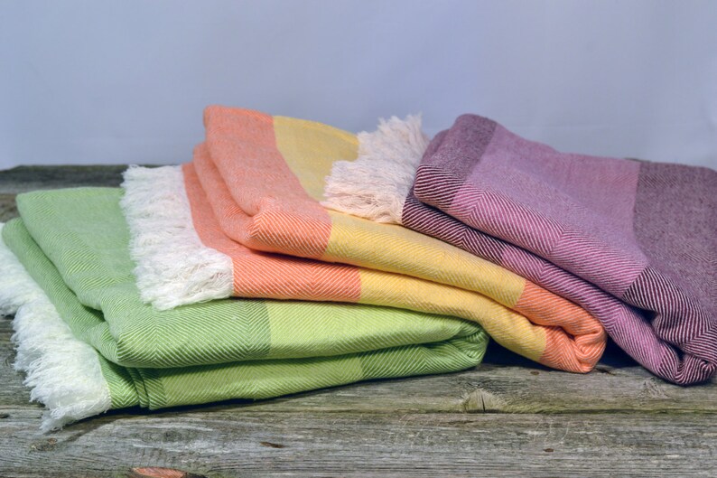 Linen Blanket. Picnic Beach Park or Backyard. Lightweight Etsy