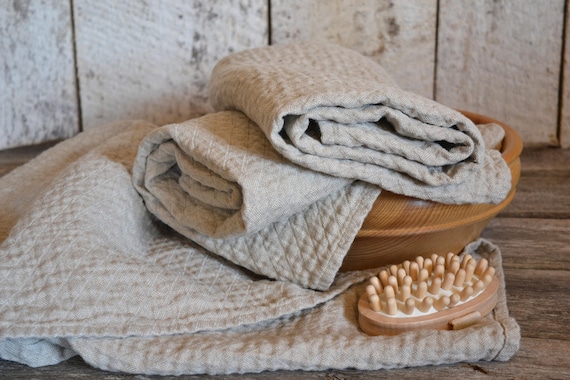 Natürliche Leinen Handtuch / weich und sanft / Wasser absorbierenden / Bad Handtuch / SPA Handtuch / Strandtuch / Guest Handtuch / Baby Handtuch