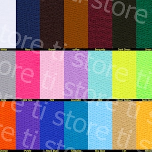 Flat Shoelaces 5/16&quot; Wide Solid Colors Several Lengths For Sneakers and Shoes