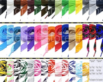 Thick Fat Shoelaces for Sneakers, Boots and Shoes - Chose Your Colors