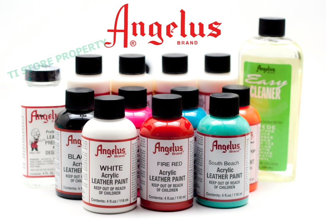 Acrylic Leather Paint, Dark Red - Paint Custom Shoes, Sneakers & Bags 1 oz.