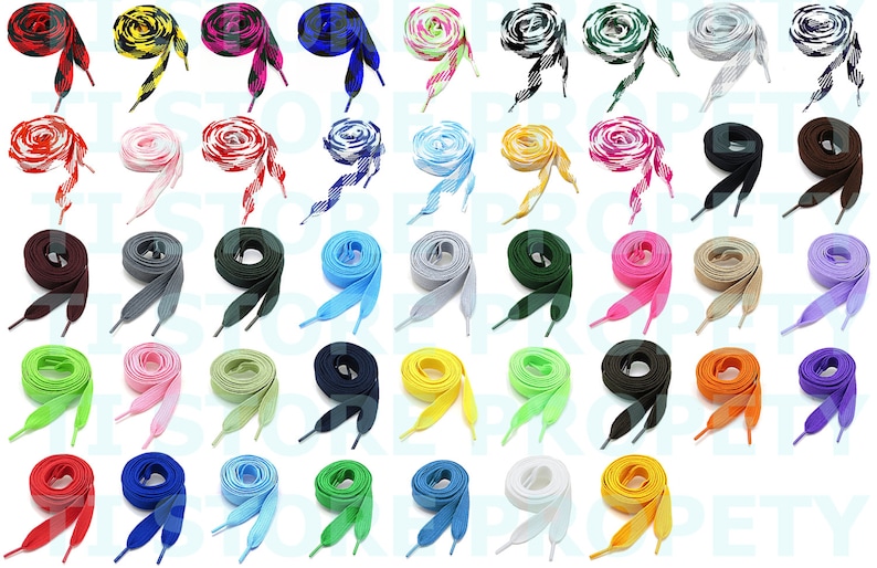 Chose Your Colors Boots and Shoes 2 Pairs Thick Fat Shoelaces for Sneakers