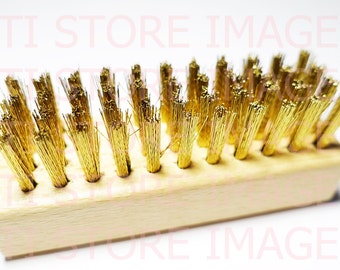 Ralyn Brass Suede Brush Suede Cleaning Brush NEW 3"