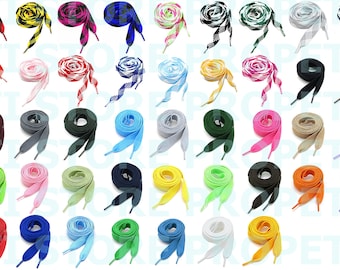 Thick Fat Shoelaces for Sneakers, Boots and Shoes - Chose Your Colors