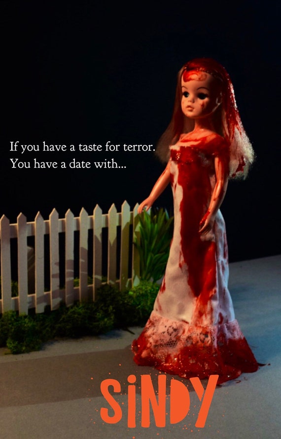 Vintage Sindy Doll Carrie Horror Film Poster Remake | Etsy Vintage Sindy Doll Carrie Horror Film Poster Remake | Etsy