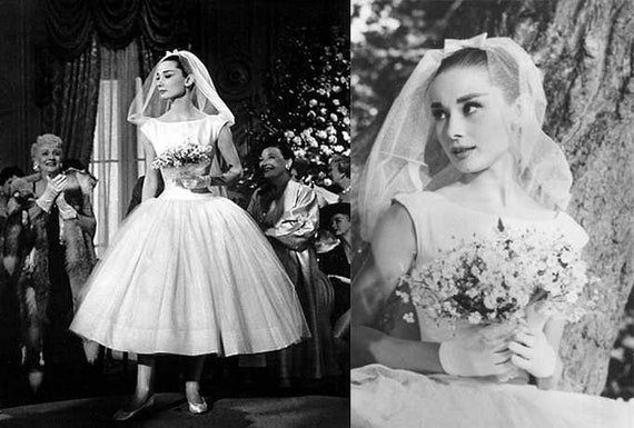 High quality made to order Funny Face wedding dress 50's