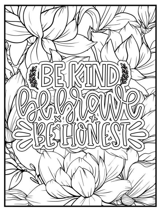 50 Motivational Coloring Pages Volume 3 - Etsy