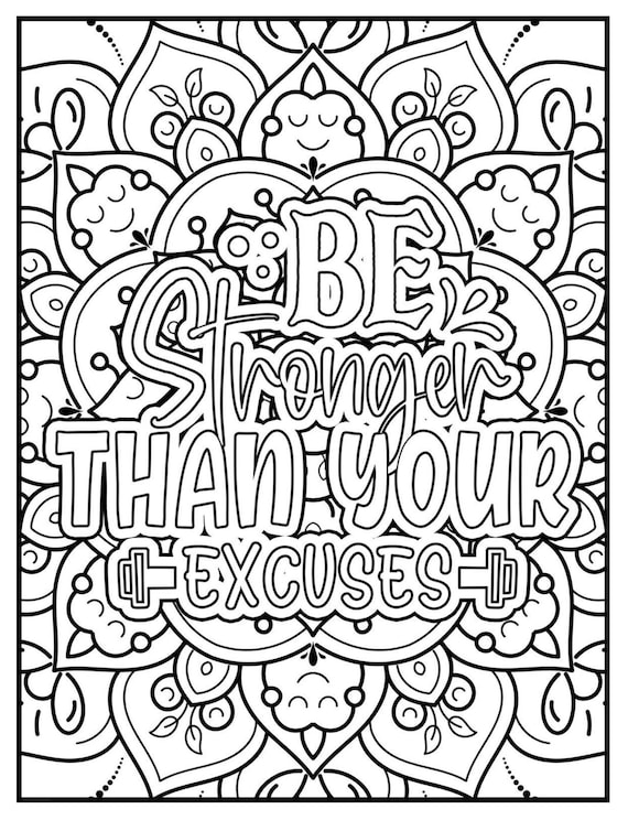 Motivational Coloring Book For Women: Adult Coloring Book for