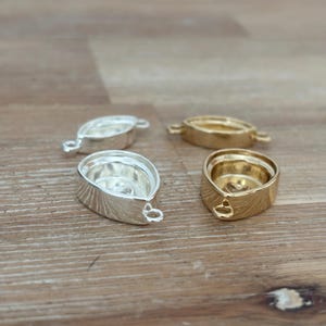 Almost Instant Jewellery Findings - Marquise with Navette Settings or Teardrop with Pear Setting in Gold or Silver