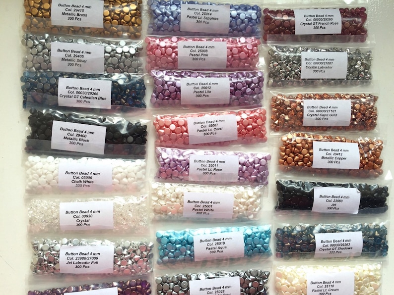 Choose Size Jewellery Making Czech Pressed Glass Bead Donuts x25 Strung