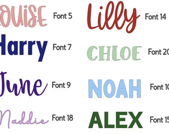 Personalised Permanent Vinyl Label Decal | Any name/word | Lots of Colours