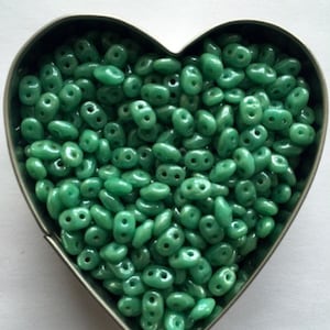 Czech Superduo Seed Beads 2.5 x 5mm ~ 10g Tube Approx 120 beads ~ Choose colour