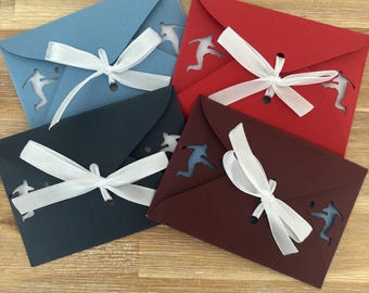 Football Cut Out & Colours Gift Envelope with Ribbon | Personalised with Name | Birthday Money