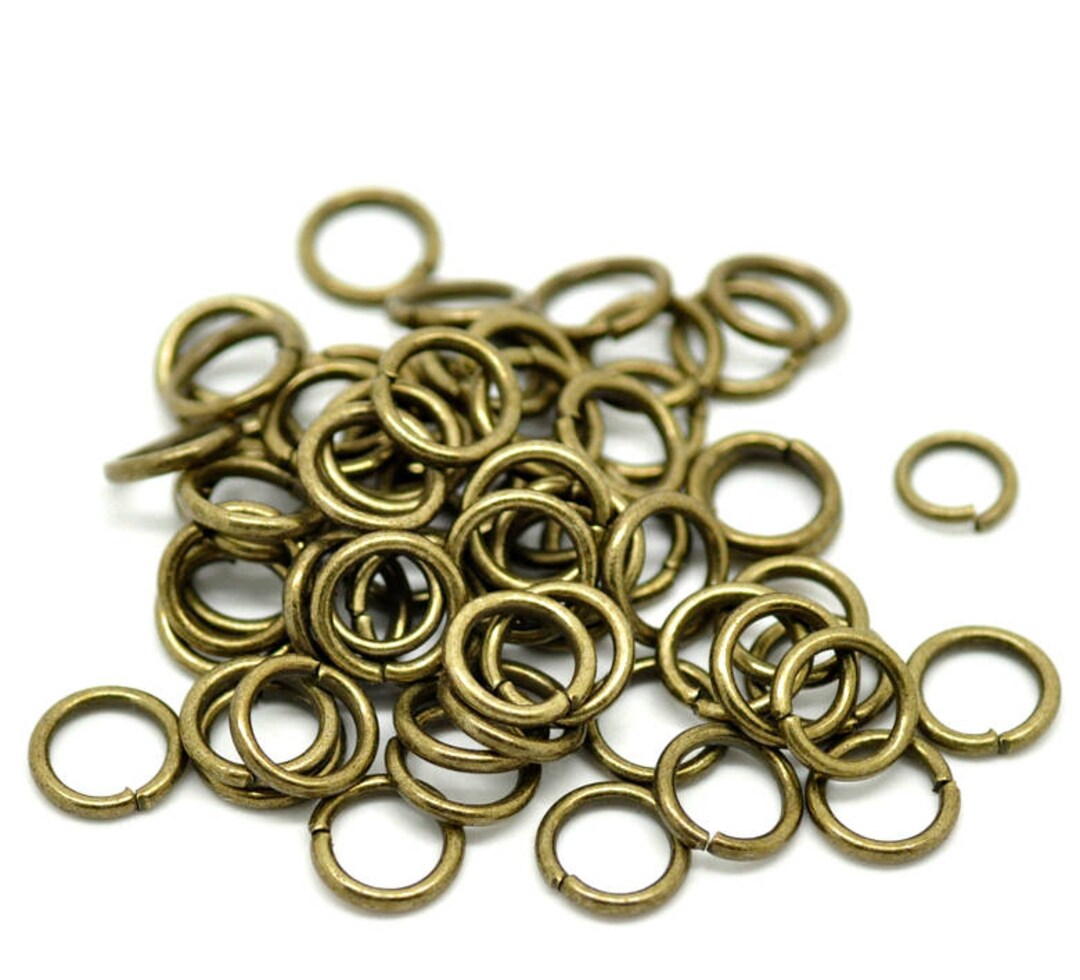Antique Bronze Jump Rings | Lots of Sizes | 100 Rings| Jewellery Making ...