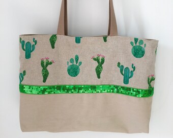 Sac D'été Cactus qui brille porté épaule