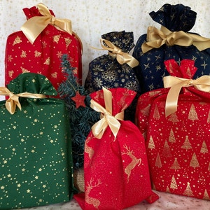 Emballage Pochette Cadeau fête de Noël réutilisable et écologique image 1