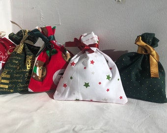 Mini Emballage Pochette cadeau de Noël réutilisable