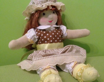 Waldorf Doll Irin - organic doll, fabric doll, textile doll, rag doll, cloth doll