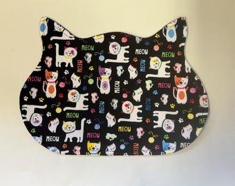 Kitty Pet Mat/Placemat/Meow/Cat Shaped