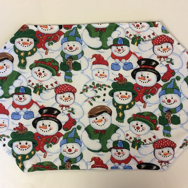 Snowman Placemats Etsy