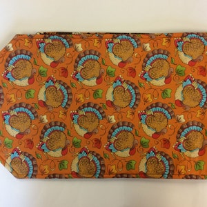 Tablerunner/Autumn/Fall/Thanksgiving/Turkey/57”Long x 13” Wide/Holiday Tablerunner/Reversible/Table Topper