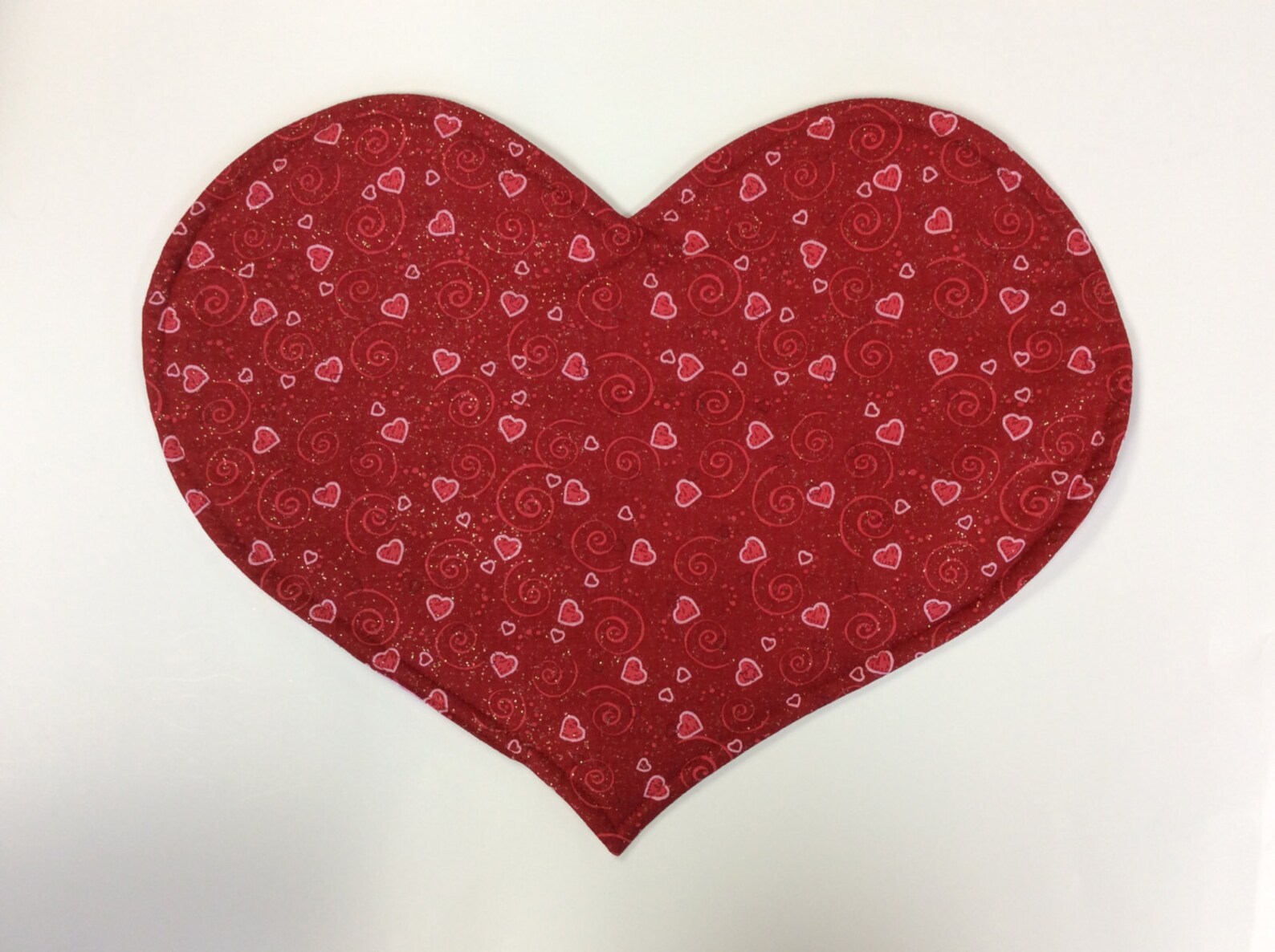 Valentine Reversible Placemats/set of 4 or 6/pink Sparkly Etsy