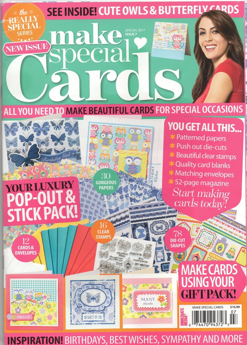 11 15 Creative Stamping stamp sets Issue 7 Make Special Cards British Cardmaking Magazines- Pima Papers /& Die