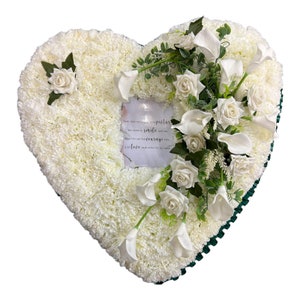 Large Heart 24&quot; Wreath Memorial Funeral Grave