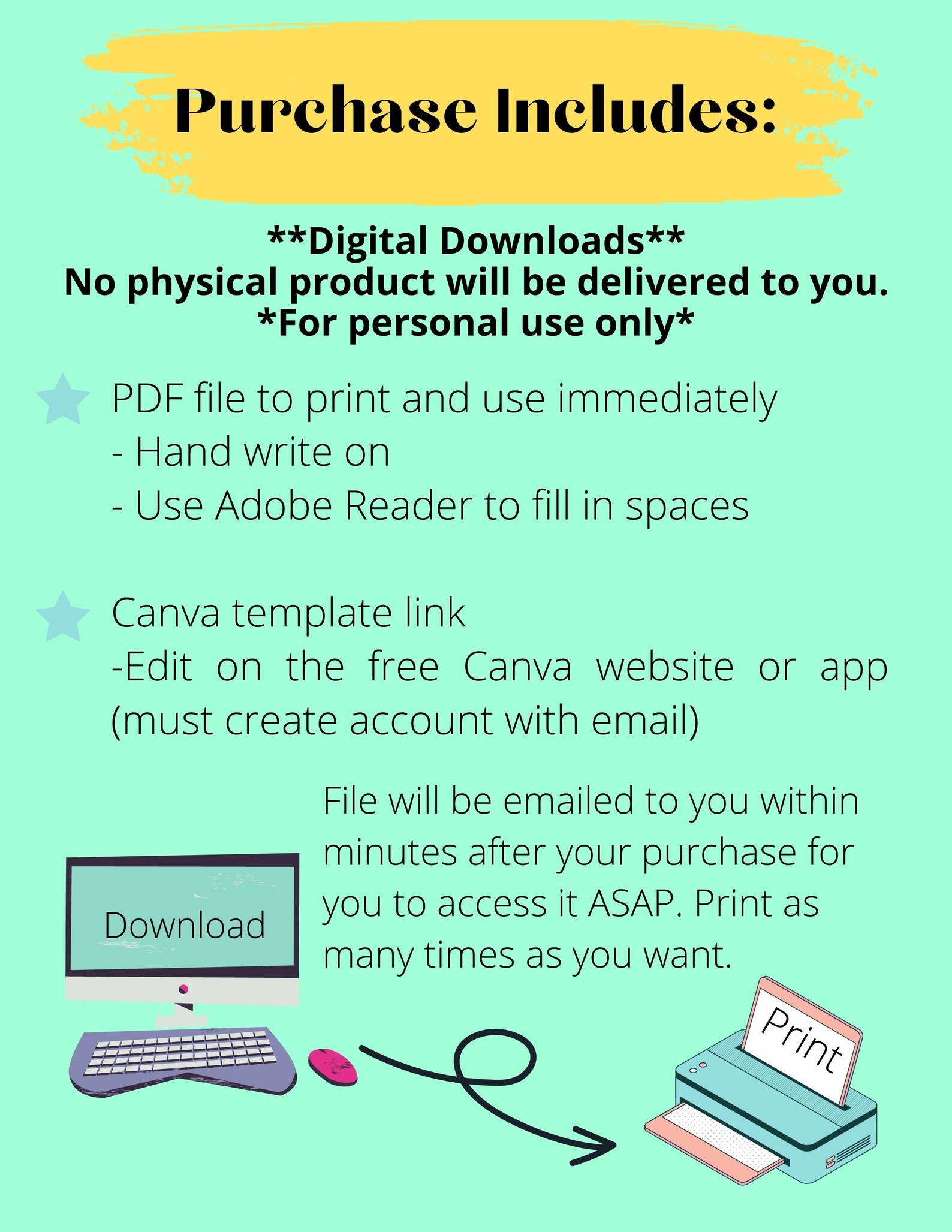 Kids daily checklist editable pdf template etsy