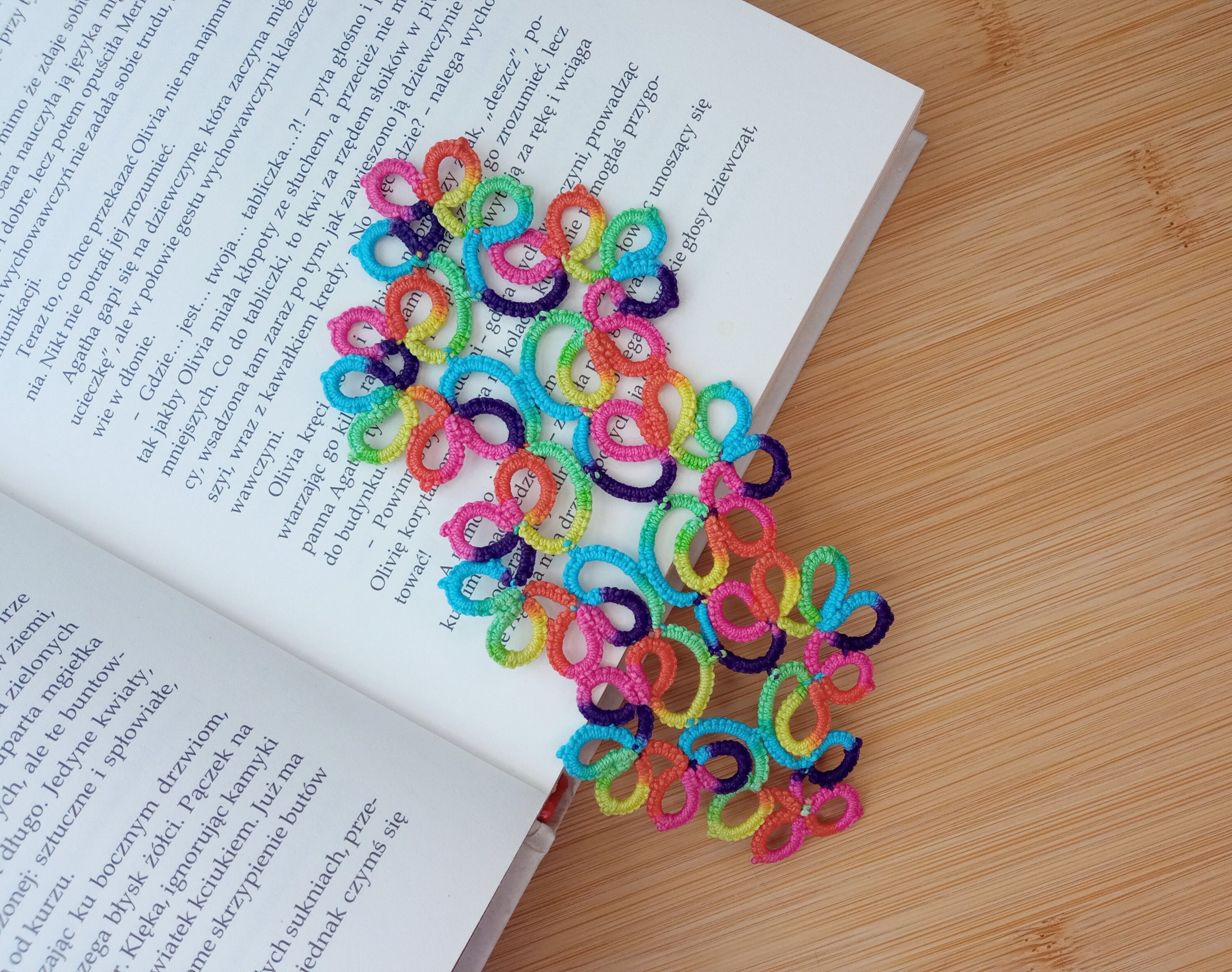 Tatted Bookmark - rainbow bookmark, LGBTQ bookmark