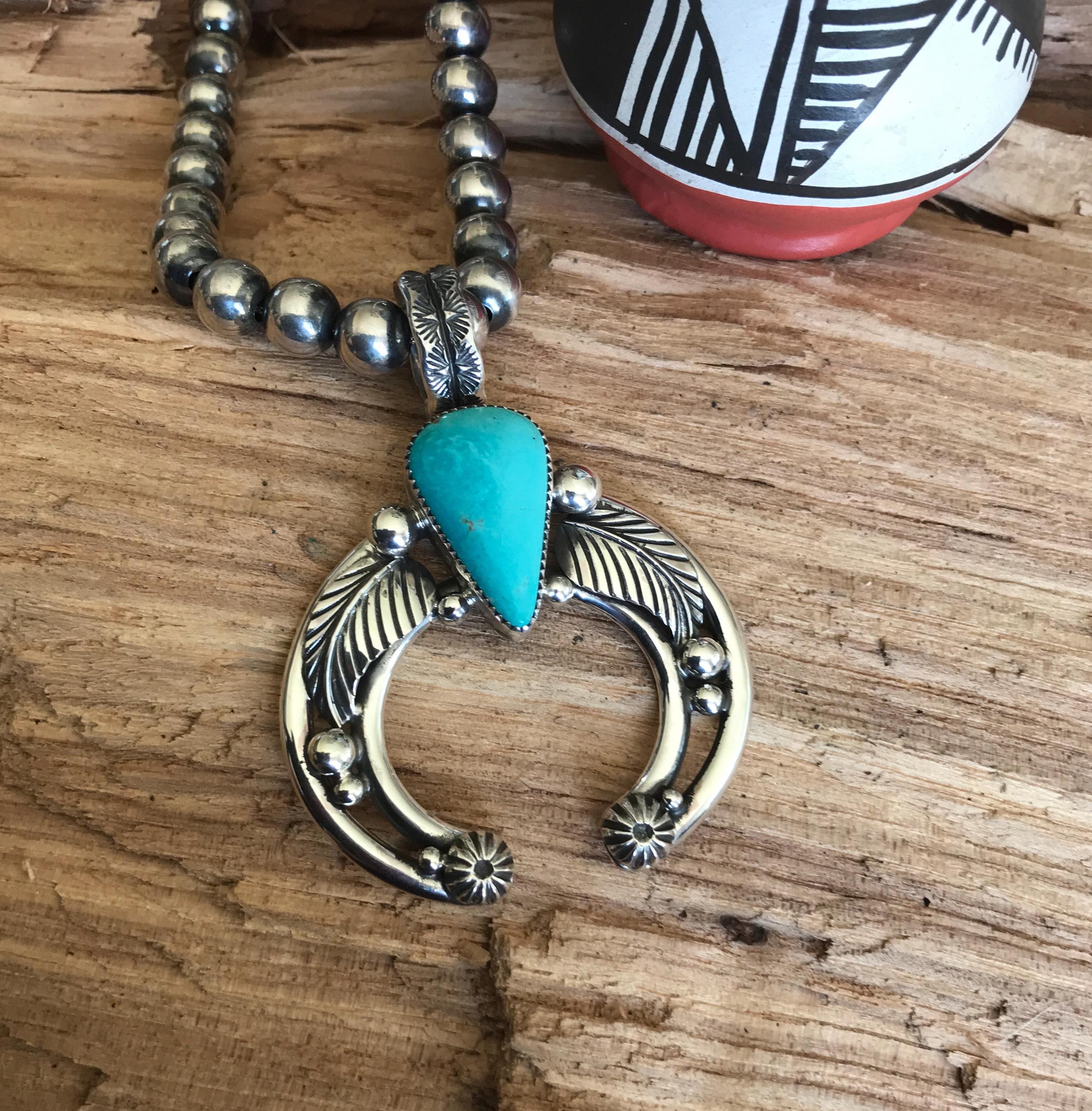 ネックレス・ペンダント Numbering Flower Naja Pendant Necklace #6744 SA5B0004 Navajo Naja Pendant // Naja Pendant // Silver Pendant