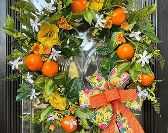 Spring Orange Wreath