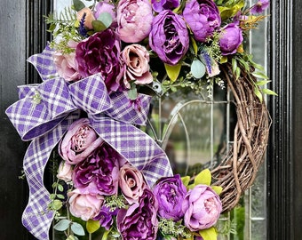 Purple Spring Wreath