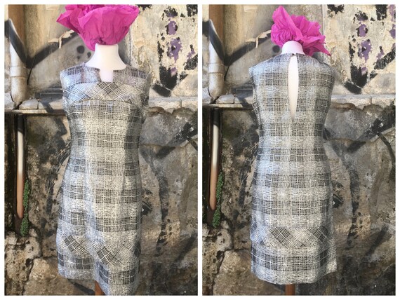 Vintage 60s silver lamè cocktail dress