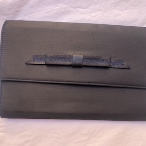 Vintage 90s blue fabric clutch by Fendissime