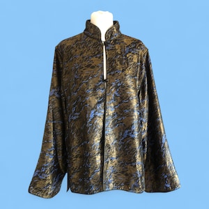 Yves Saint Laurent 80s silk chinese style evening jacket