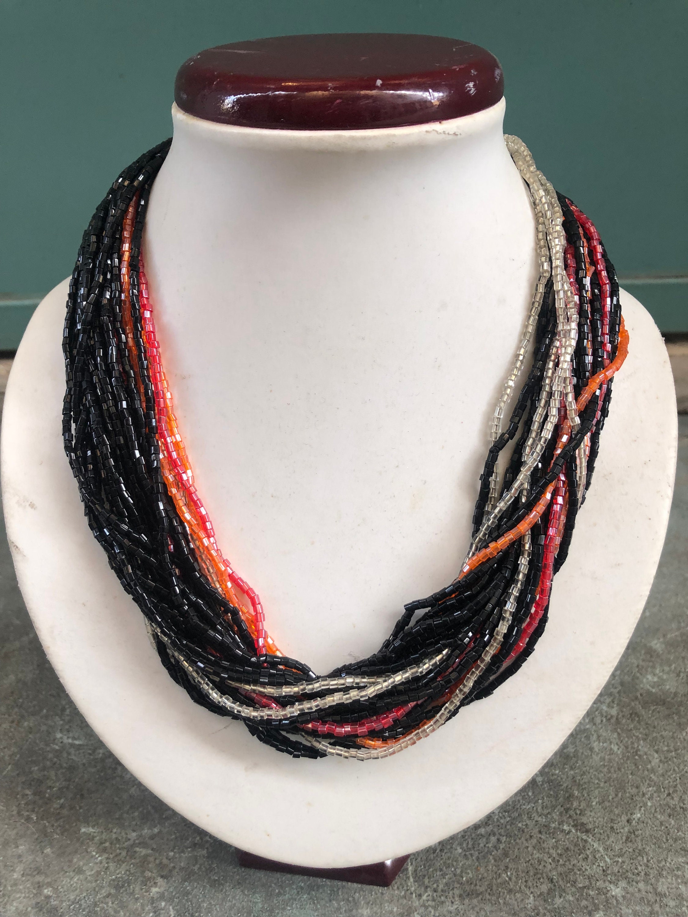 Collana Lunga 80 Cm Con Ciondolo In Legno Vintage – Stile Boho