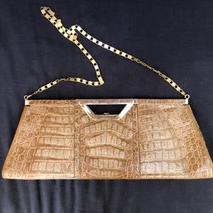 80s Amazing Bruno Magli exotic leather purse