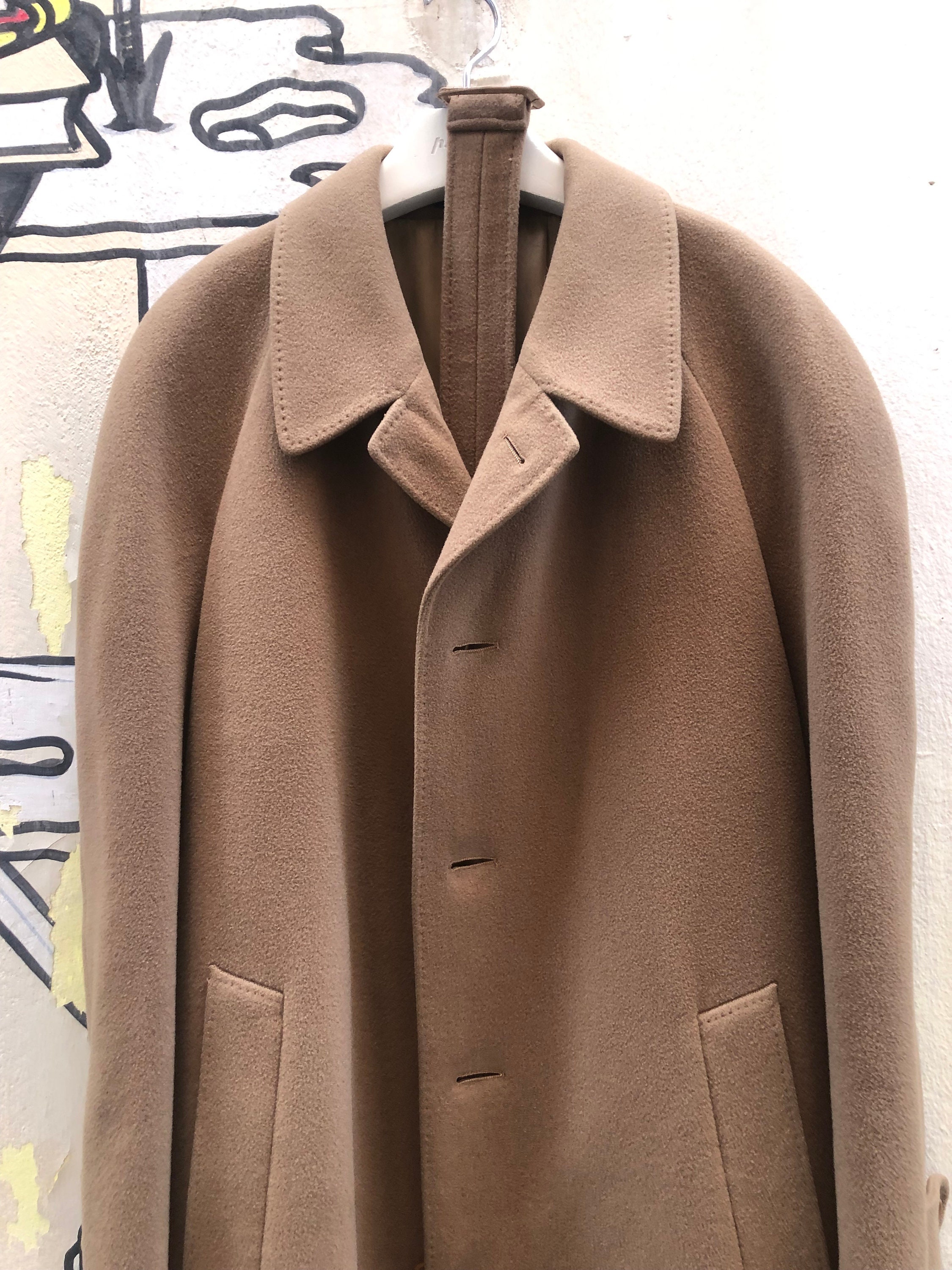Vintage 80s Christian Dior Monsieur Beige Pure Wool Coat - Etsy