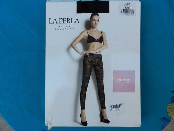 Vintage 1990s La Perla embroidered deadstock leggi