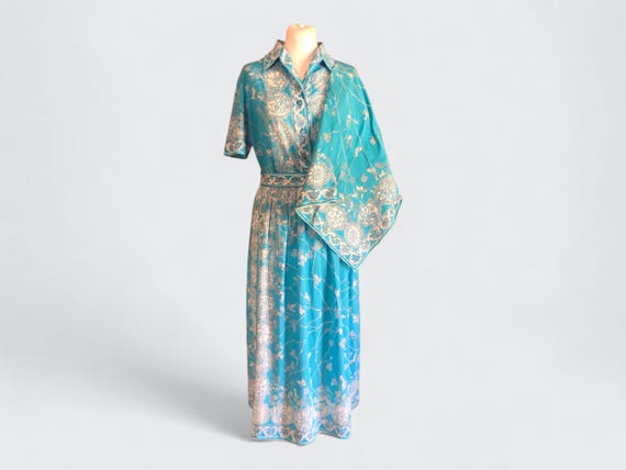 Emilio Pucci, Emilio Pucci completo tre pezzi fantasia azzurro e bianco