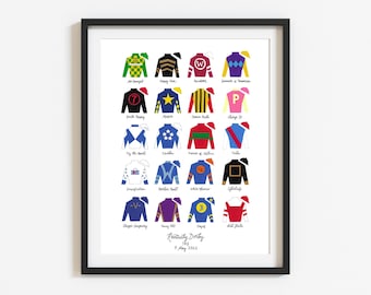 Kentucky Derby 148 (2022) 11x14 Jockey Silks Signed Print