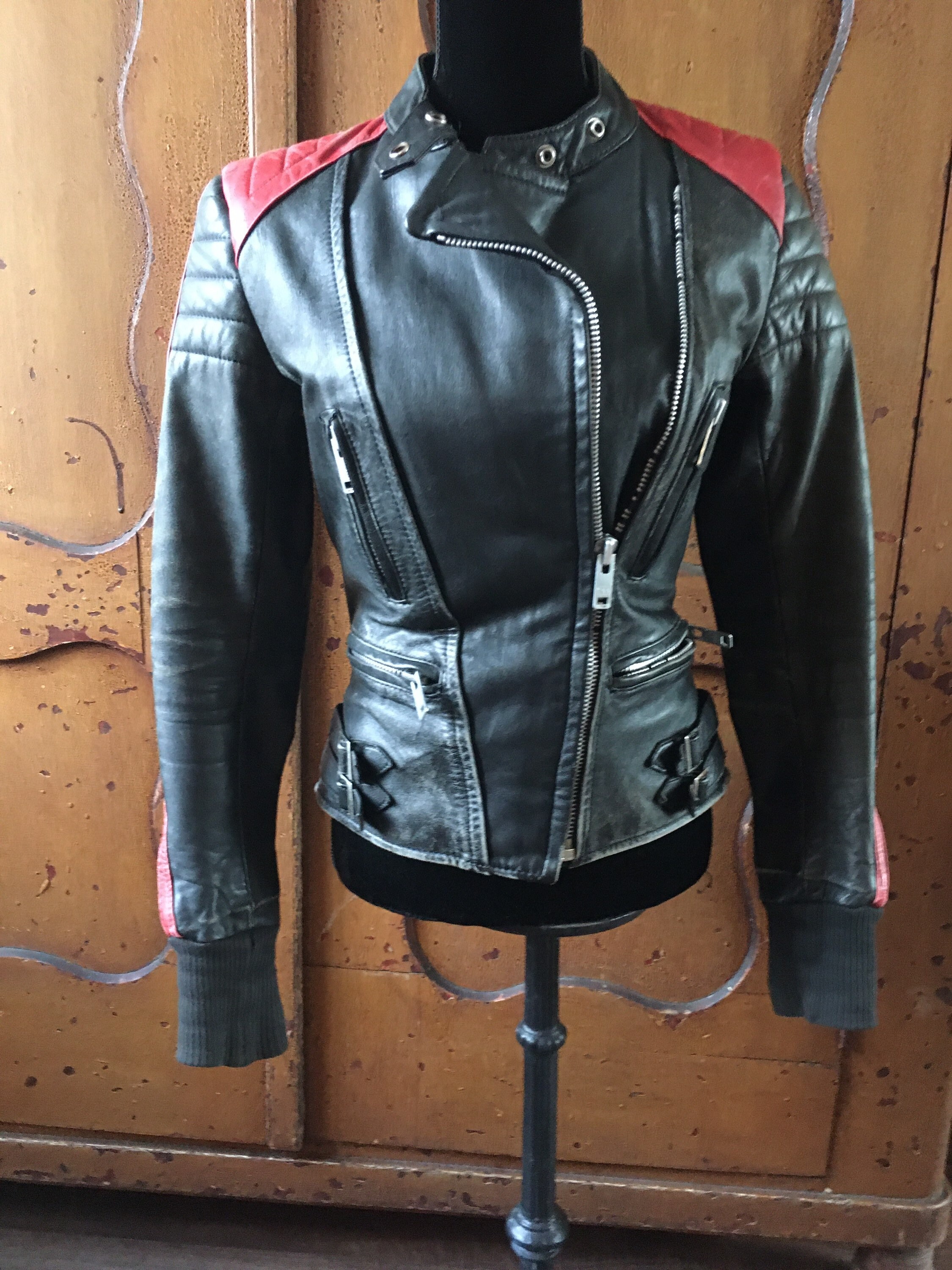 Vintage 70s old school leather jacket Etsy