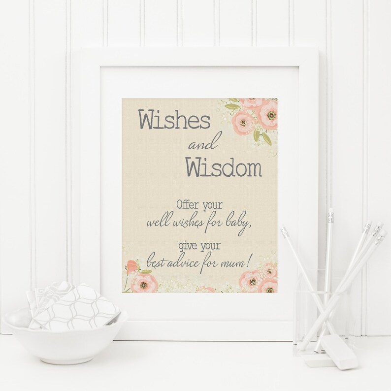 Advice For Best Wishes For New Mum Rustic Baby Shower Etsy Advice For Best Wishes For New Mum Rustic Baby Shower Etsy
