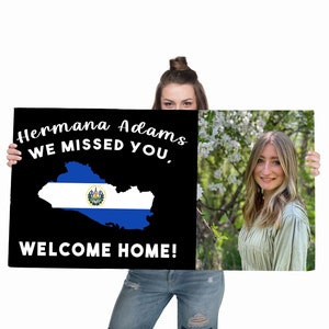 Welcome Home Missionary 4&#39;x2&#39; Poster - Mission Homecoming Print - Mission Airport Poster Sign - Mission Yard Sign - Missionary Banner Print