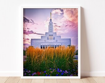 LDS Draper, UT Temple Photograph Fine Art Print - Home Decor Wall Art - Temple Photography Wall Print - LDS Temple Photo