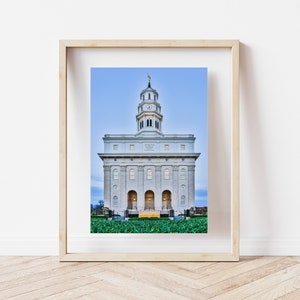 LDS Nauvoo, IL Springtime Temple Photography Fine Art Print - Home Decor Wall Art - Temple Photography Wall Print - LDS Temple Photo