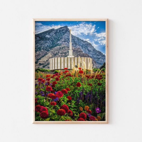 LDS Provo, Utah Temple Photograph Fine Art Print - LDS Temple Art - Home Decor Wall Art - Temple Photography Wall Print - LDS Temple Photo