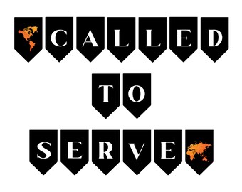 Missionary Banner Printable - Rufen, Abschied, Heimkehr (Digitaler Download)